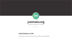 Desktop Screenshot of justmaku.org