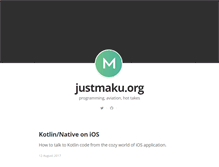 Tablet Screenshot of justmaku.org